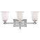 Nicholas Collection Brushed Nickel 22" Wide Bathroom Light