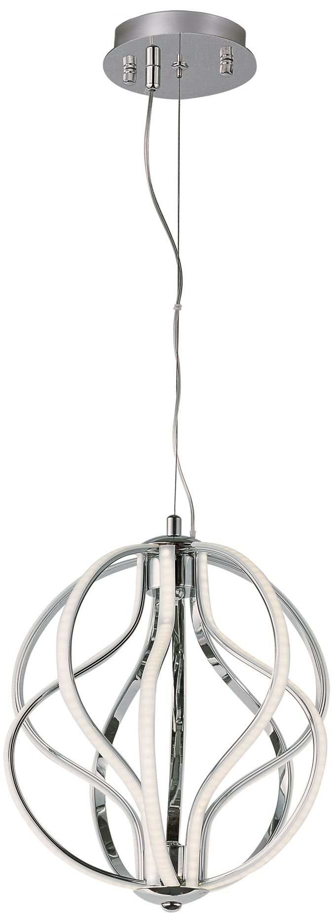 ET2 Aura 12" Wide Polished Chrome LED Mini Pendant