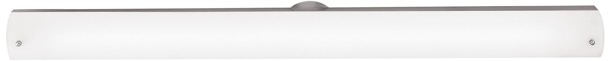 Vail 37 1/2" Wide Brushed Steel Opal Glass LED Bath Light
