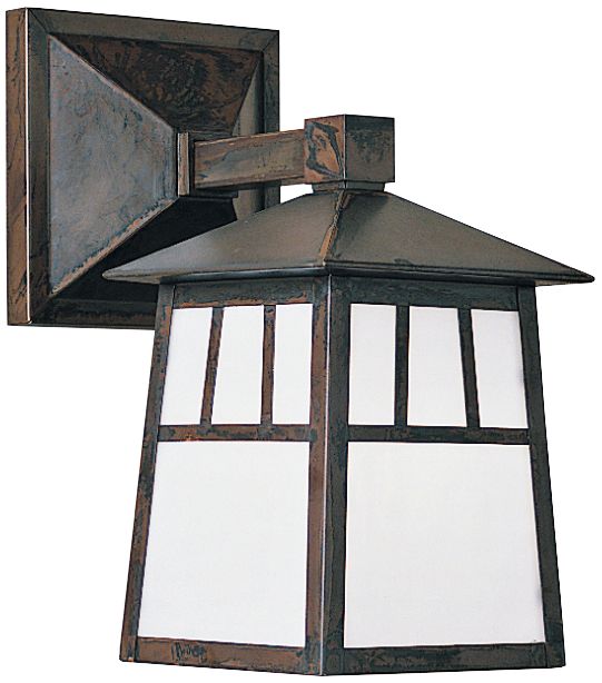 Raymond 10 1/2" High Opalescent White Outdoor Wall Light