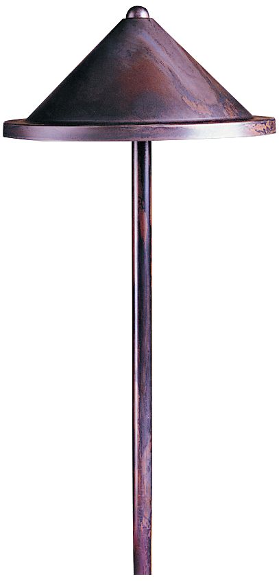 Berkeley 21 1/2"H Cone Shade Bronze Outdoor Path Light