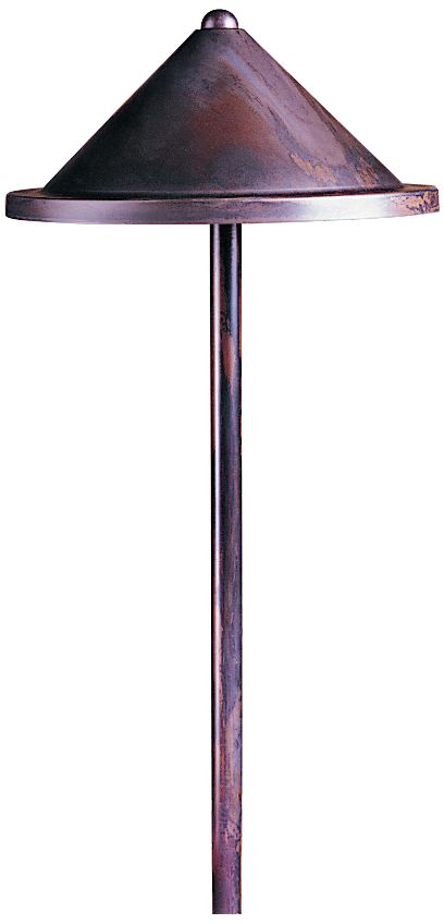 Berkeley 27 1/2"H Cone Shade Bronze Outdoor Path Light
