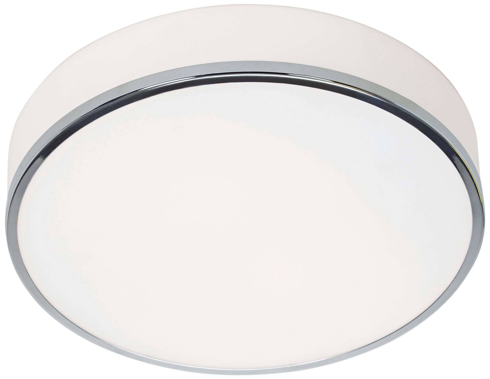 Aero 12 1/2" Wide Chrome and Opal Glass LED Ceiling Light