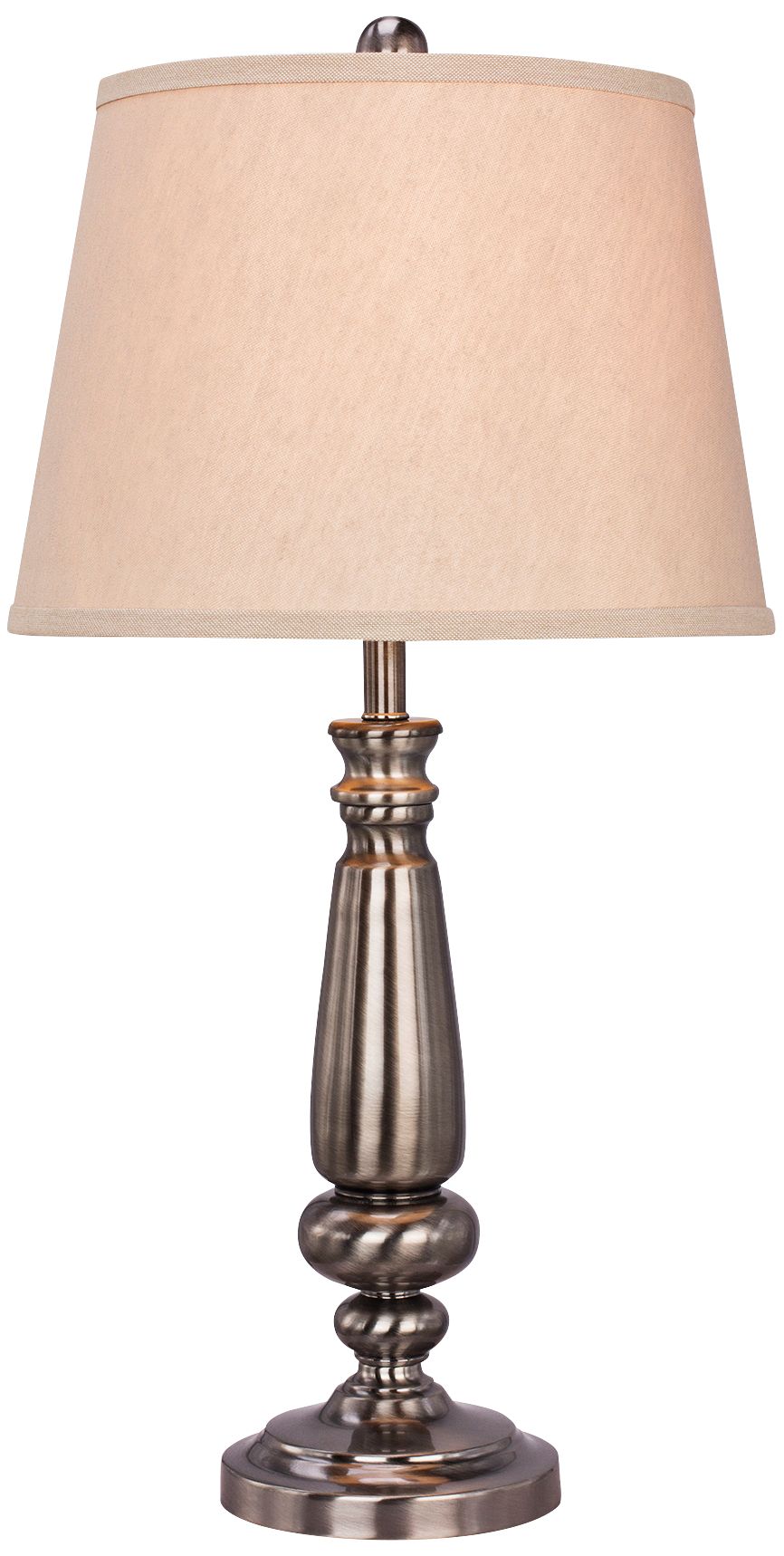 Louisburg Brushed Black Nickel Metal Table Lamp