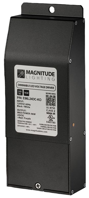 Leding Edge E-series 2.67" Wide Black 20w Magnitude Dimmable Led Driver