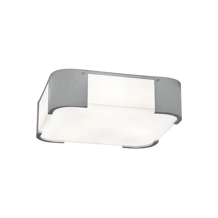 Robert Abbey Bryce 14 Wide Chrome Square Ceiling Light 1f015