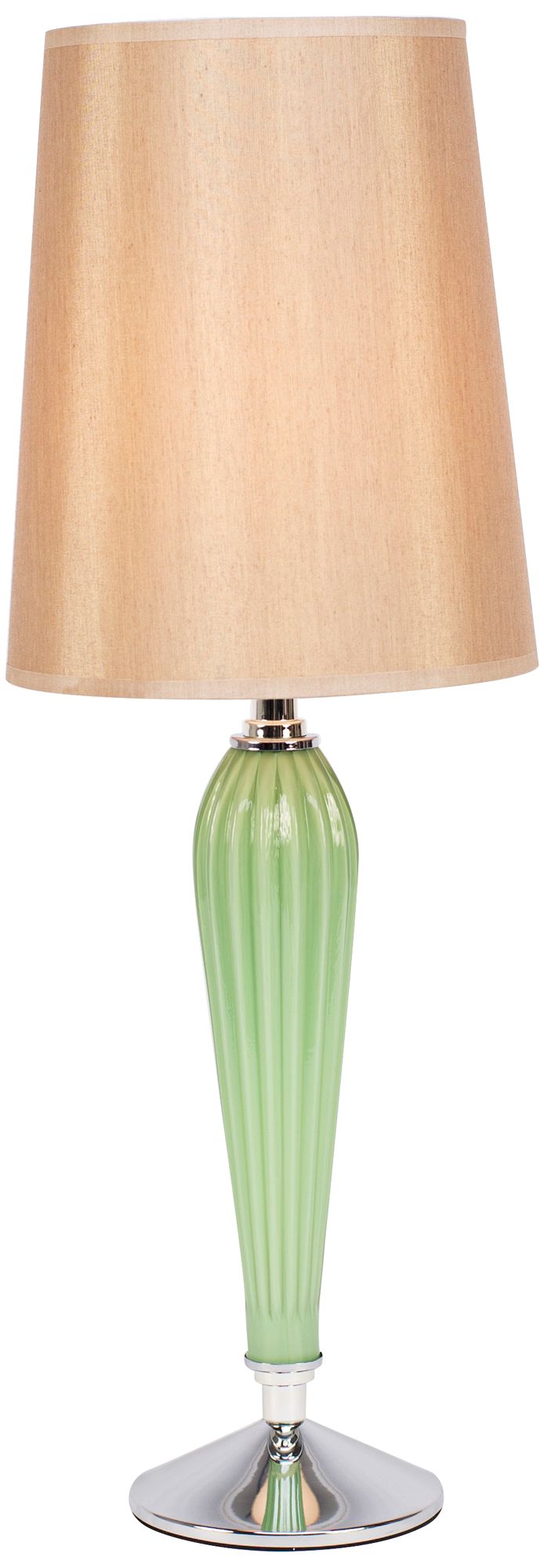 Colette Apple Glass Table Lamp with Croissant Glow Shade