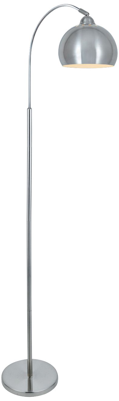 Lite Source Palesa Polished Steel Metal Floor Lamp