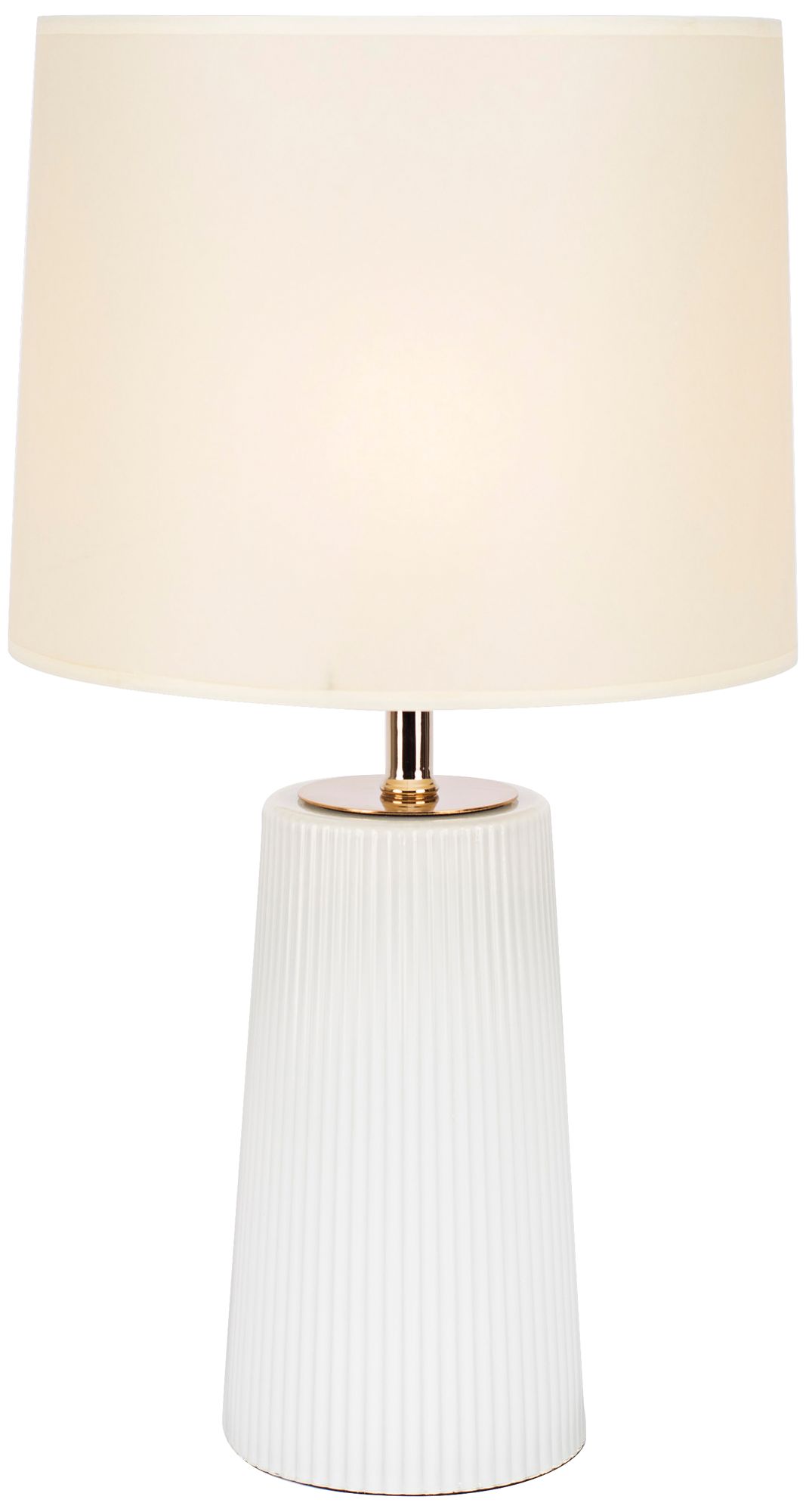 Martha Milk Glass Table Lamp with Chamois Parchment Shade