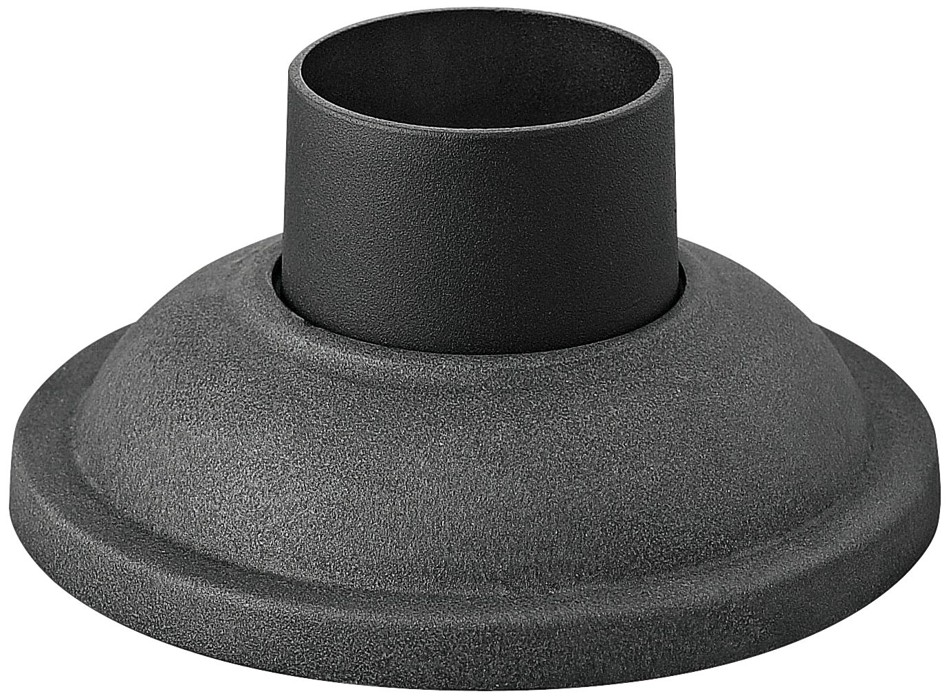 Signature Pier Mount Fitter - Smooth Base in Aged Zinc
