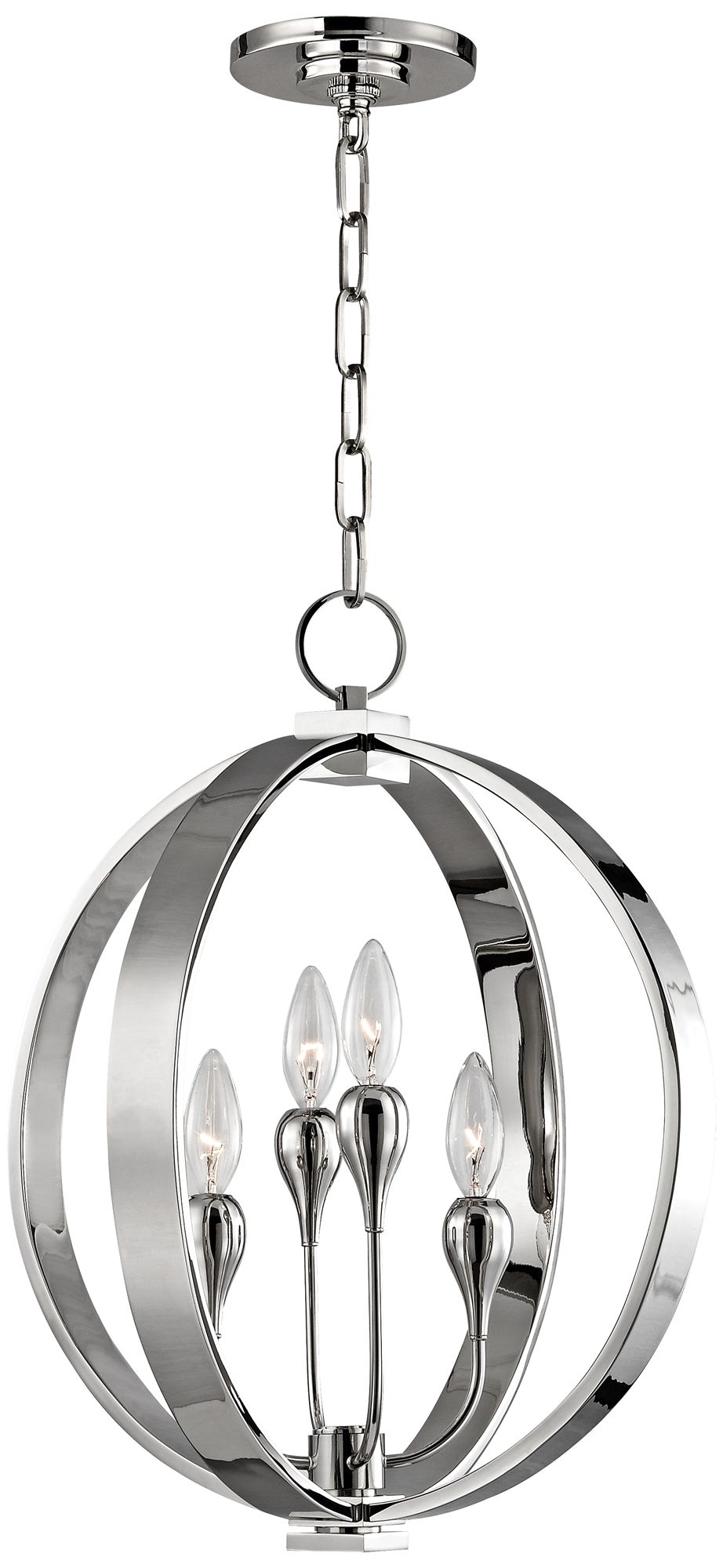 Hudson Valley Dresden 16" Wide Polished Nickel Chandelier