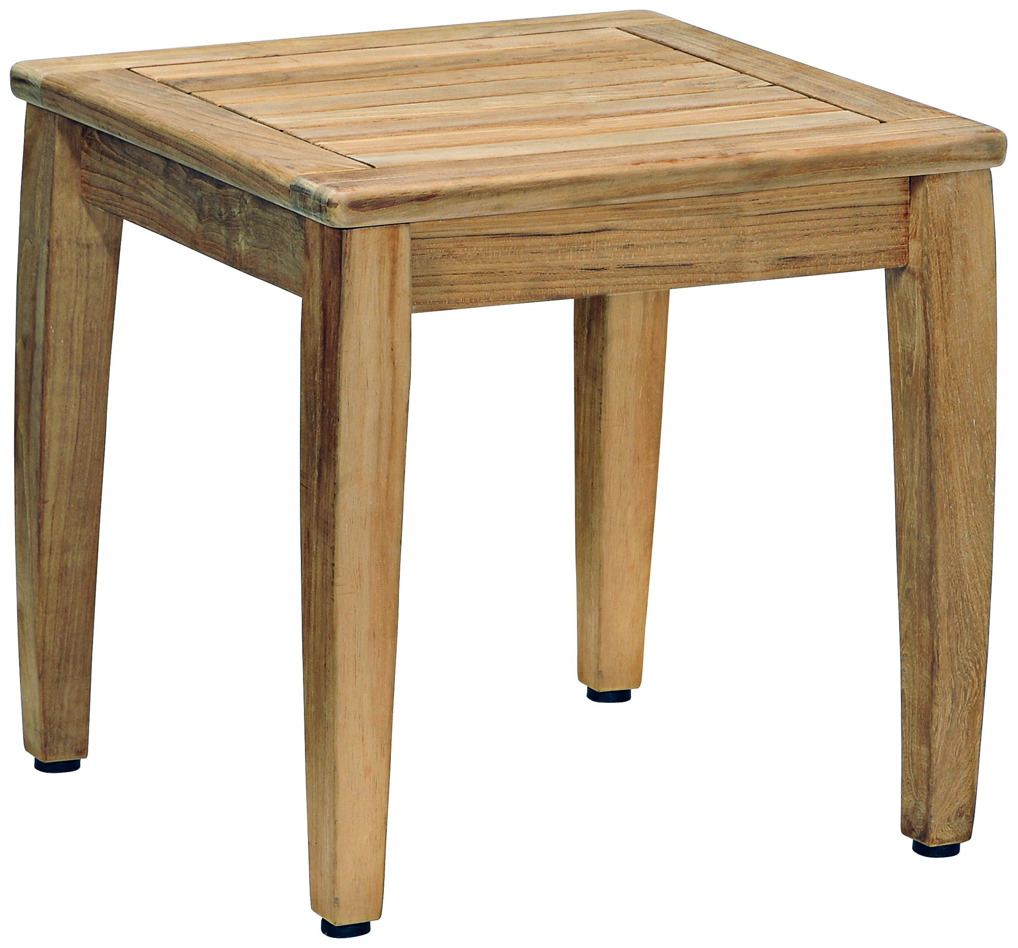 Woodbury Square Natural Teak Wood End Table