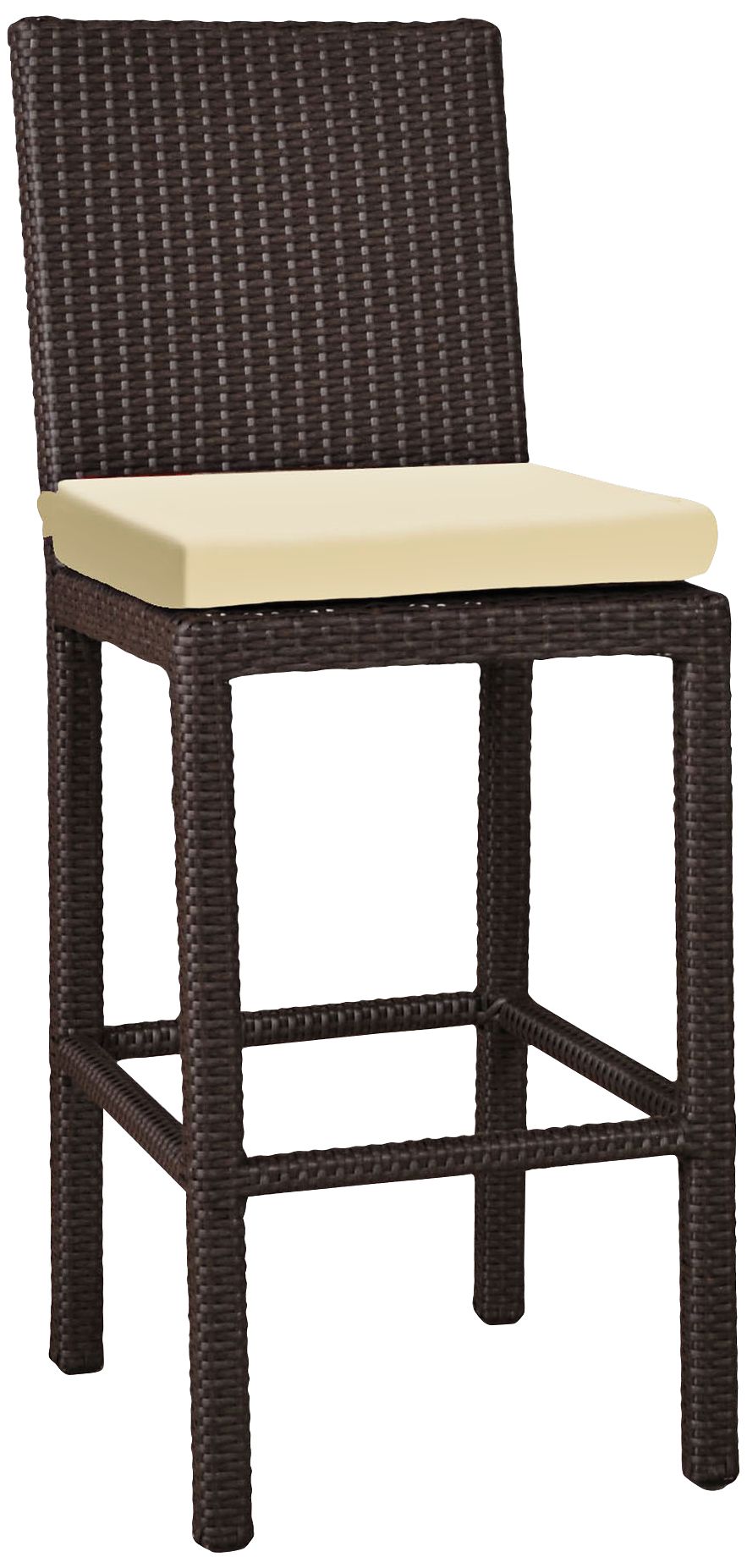 Elements 26" Weave Beige Canvas Outdoor Counter Stool