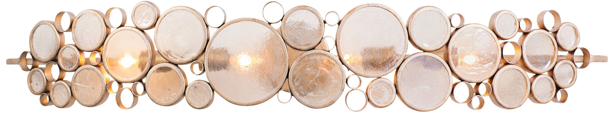 Varaluz Fascination 45" Wide Zen Gold Bath Light