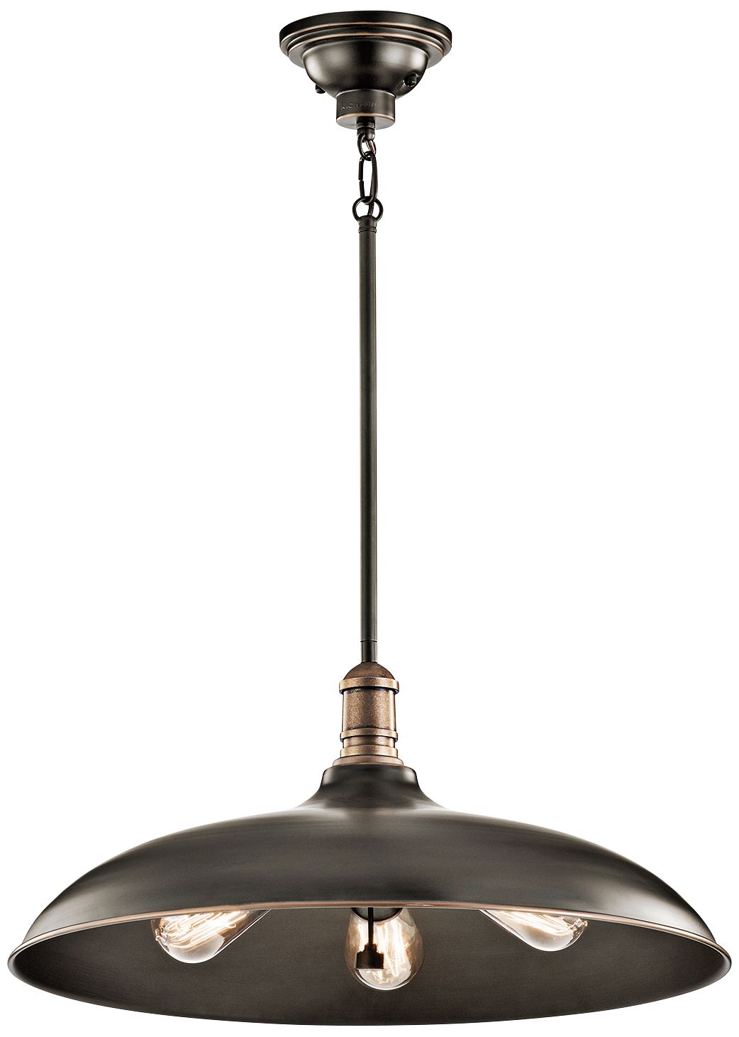 Kichler Cobson 20" Wide Olde Bronze 3-light Dome Pendant