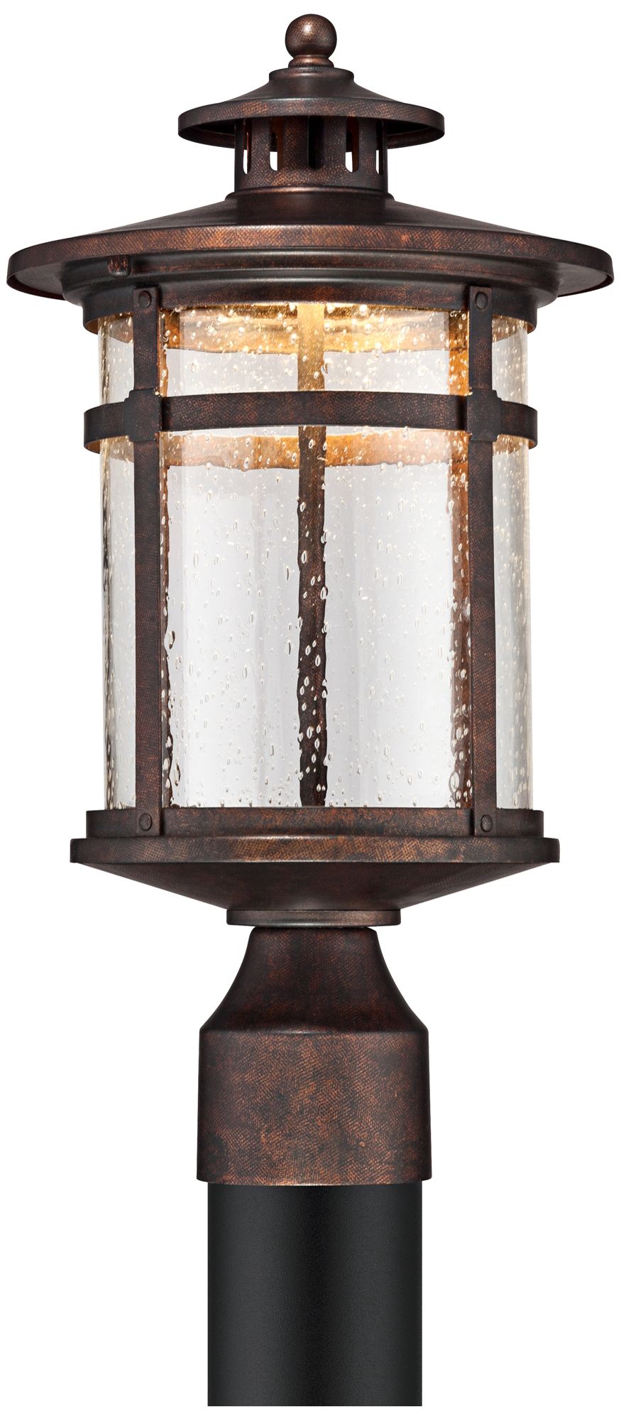 Callaway 15 1/2" High Rustic Bronze LED Outdoor Post Light 1F983 Lamps Plus