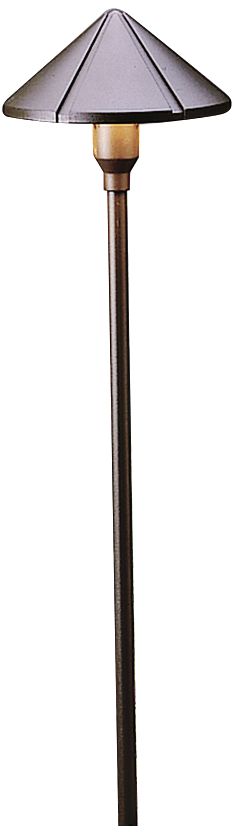 Kichler Landscape Ridged 22"H Bronze 2700K LED Path Light