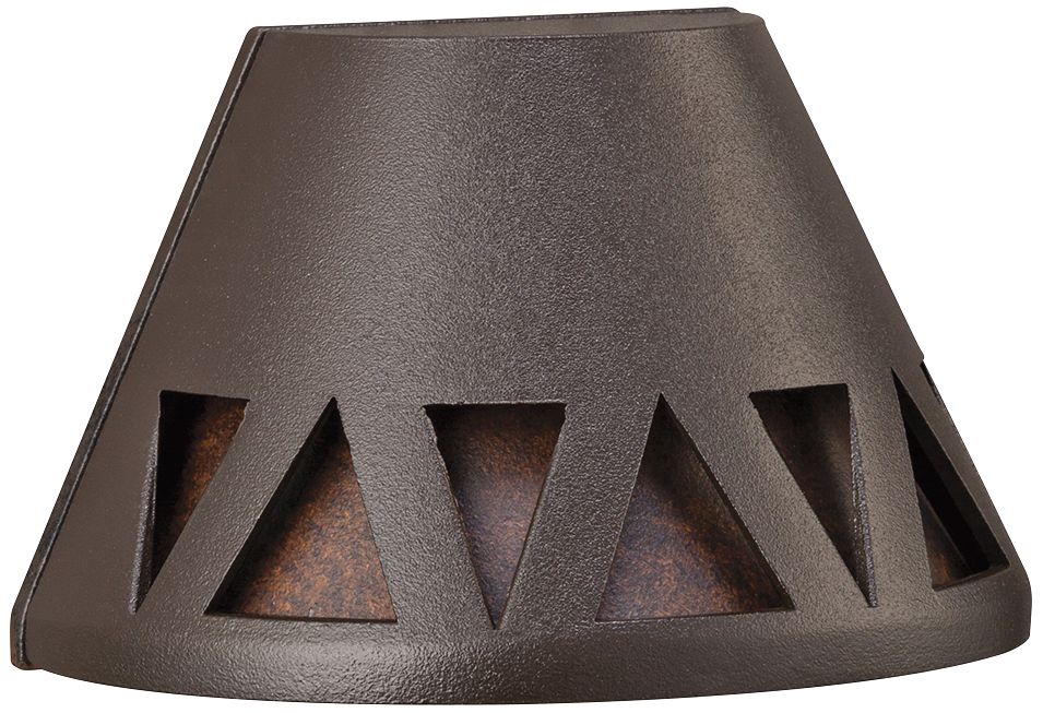 Kichler Triangle-Cut 3 3/4"W Bronze 2700K LED Deck Light