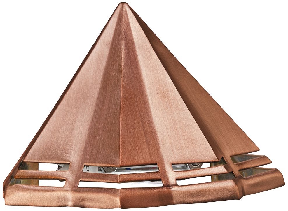 Kichler Perforated 3 1/2"W Copper 2700K LED Deck Light