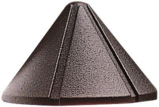 Kichler Ridged 3 3/4" Wide Bronze 2700K LED Deck Light