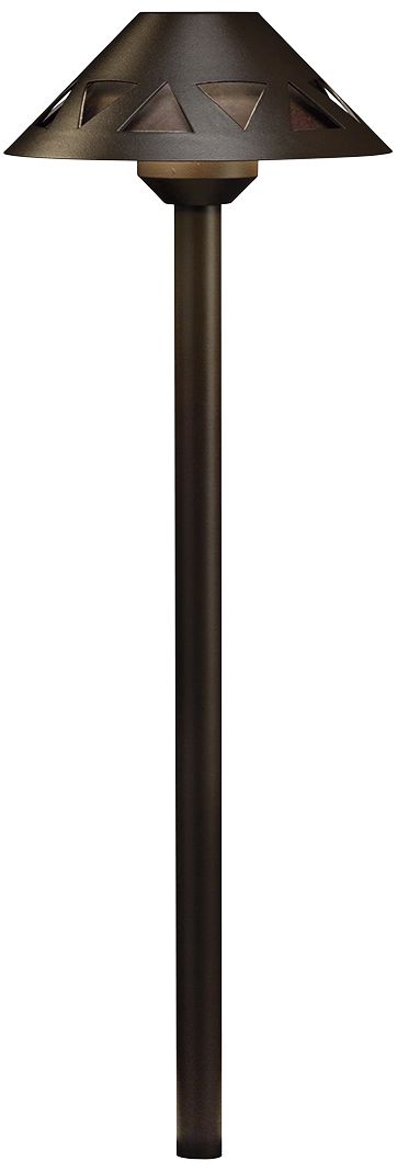 Kichler Triangle Cut-Out 21"H Bronze 2700K LED Path Light