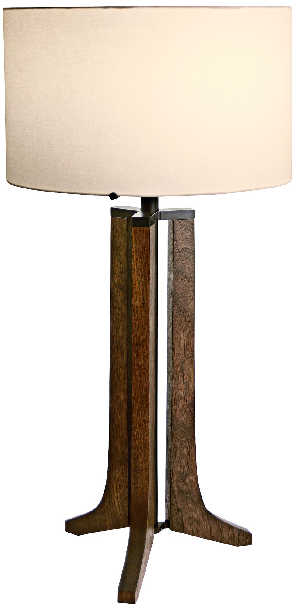 Cerno Forma Anodized Black Walnut LED Table Lamp