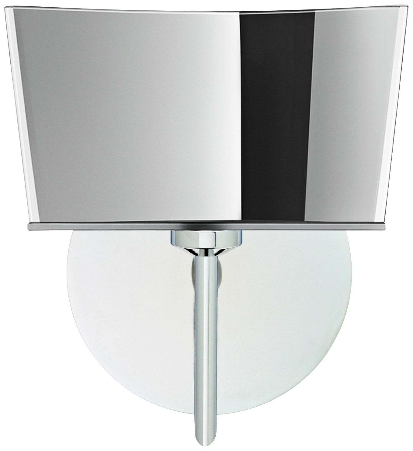 Besa Groove 8" High Chrome Mirror-Frost LED Wall Sconce