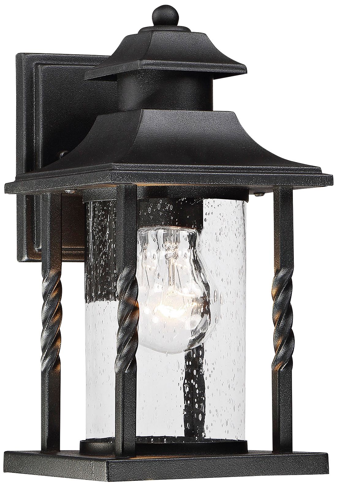 Savoy House Dorado 11 1/2" High Black Outdoor Wall Light