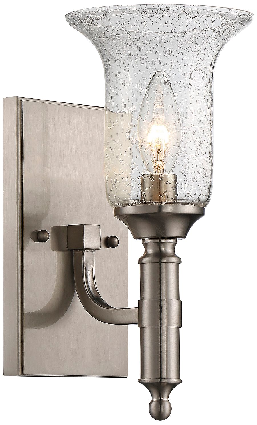 Savoy House Trudy 11 1/4" High Satin Nickel Wall Sconce