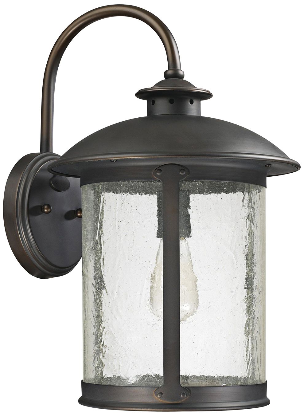 Capital Dylan Glass 18 1/2"H Bronze Outdoor Wall Light