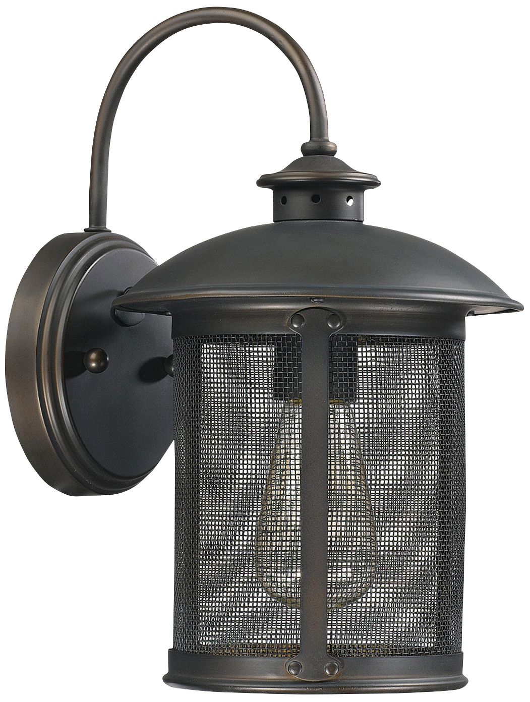Capital Dylan Mesh 12 1/2" High Bronze Outdoor Wall Light