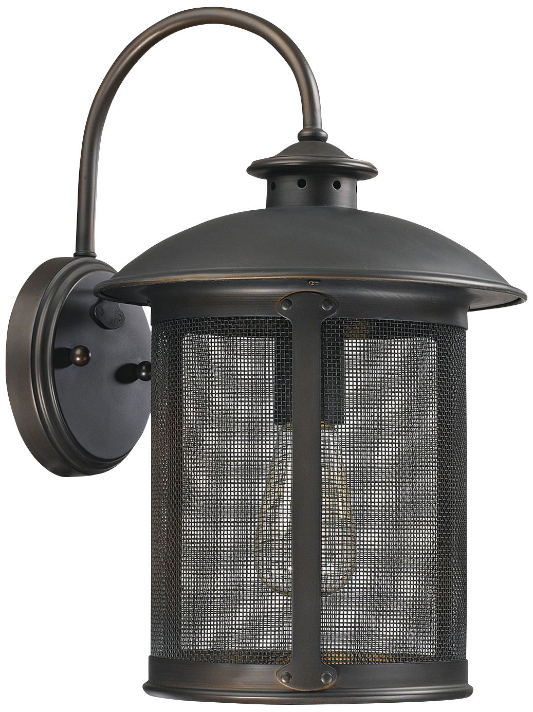 Capital Dylan Mesh 15 1/4" High Bronze Outdoor Wall Light
