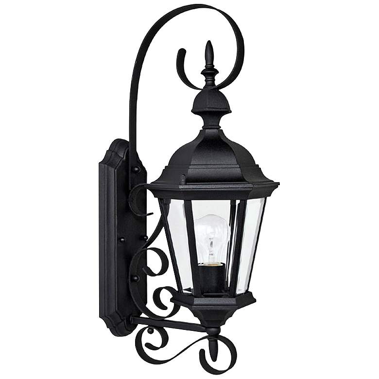 Image 1 Capital Carriage House 23" High Black Outdoor Wall Light