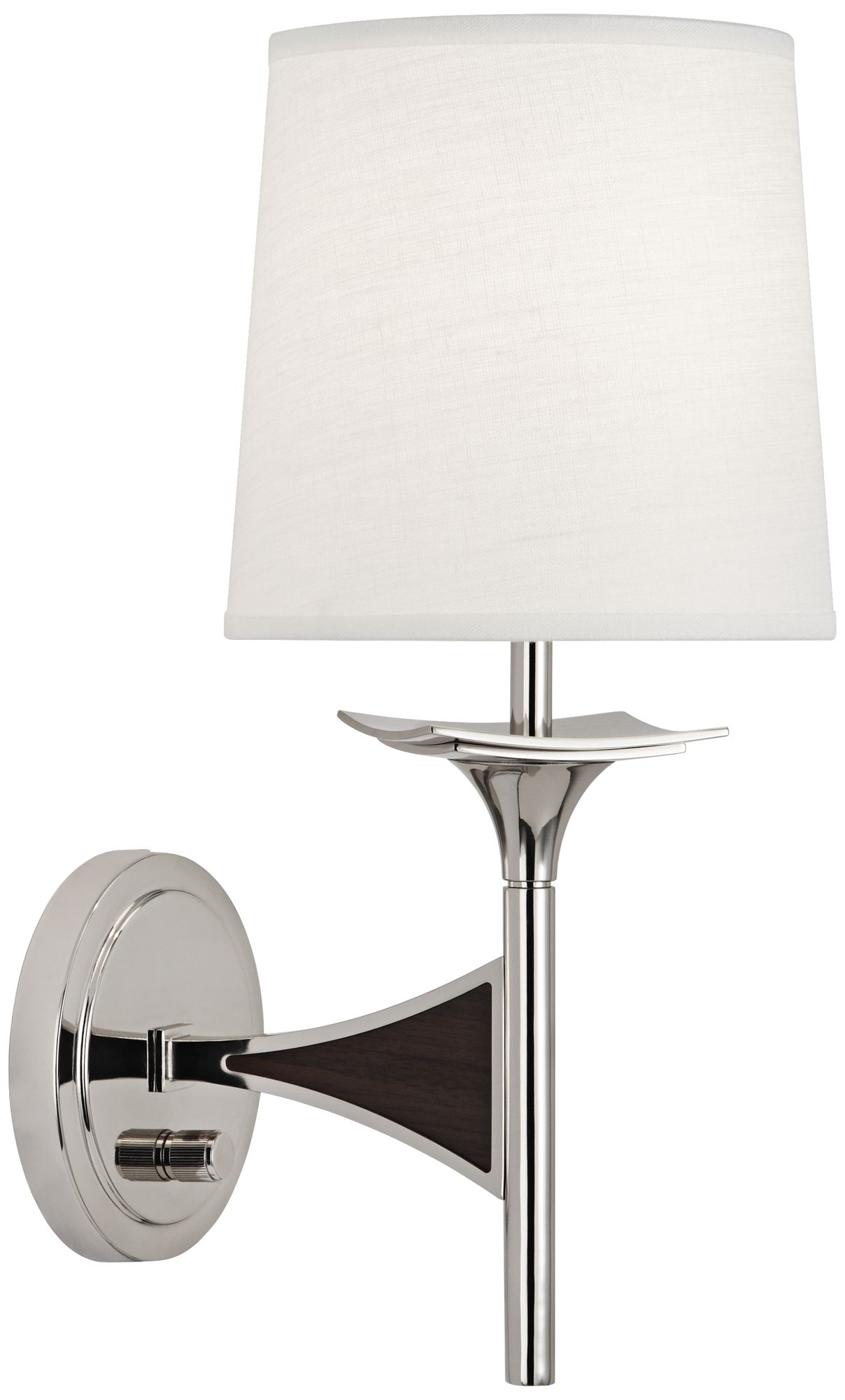Robert Abbey Trigger 16 1/2" High Polished Nickel Sconce