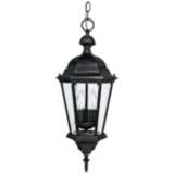 Carriage House 23&quot; High Black Outdoor Hanging Light