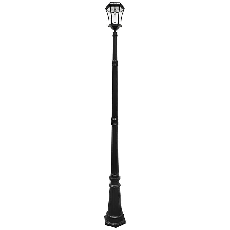 Victorian Black 93&quot;H 2700K LED 1-Lamp Solar Post Light