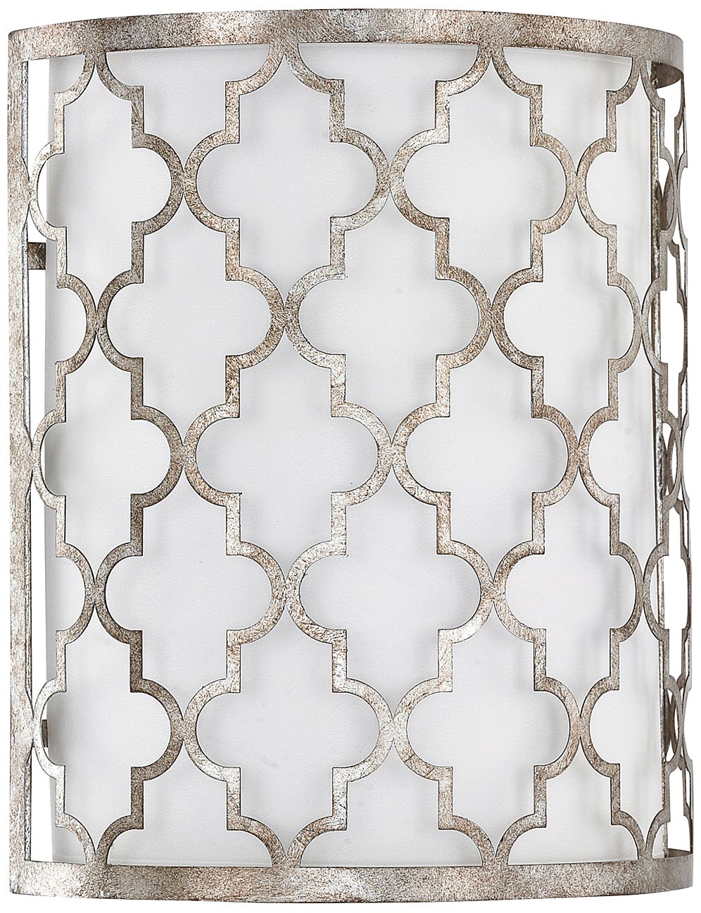 Capital Ellis 12" High Antique Silver Demilune Wall Sconce