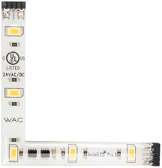 WAC InvisiLED Pro2 2.5" Wide 24V 5 LED Tape "L" Connector