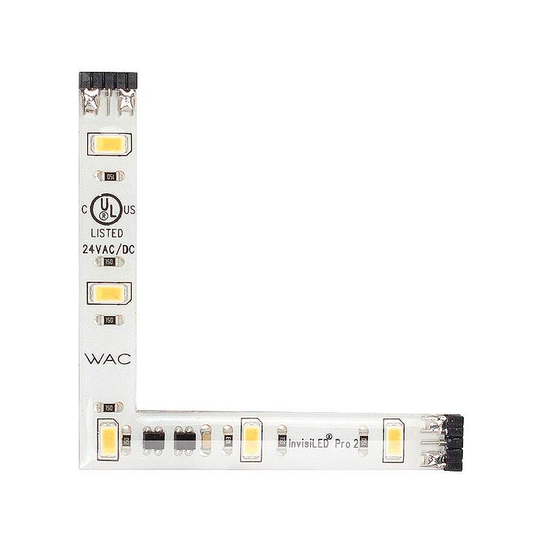 Image 1 WAC InvisiLED Pro2 2.5" Wide 24V 5 LED Tape "L" Connector