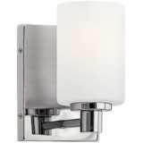 Hinkley Karlie 8 1/4&quot; High Chrome Cylinder Wall Sconce