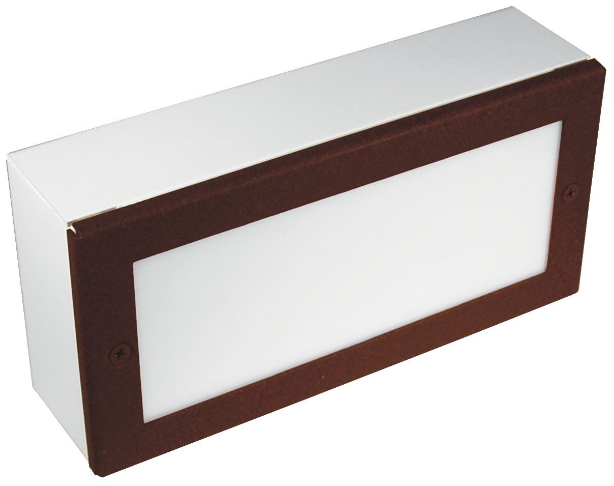 Weathered Brown 8" Wide LED Paver Light