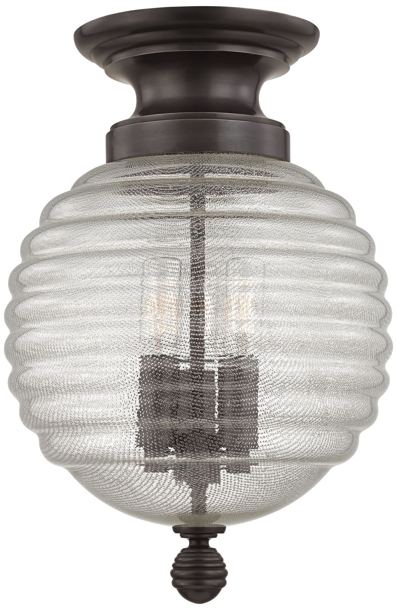 Hudson Valley Coolidge 10" Wide Old Bronze Ceiling Light