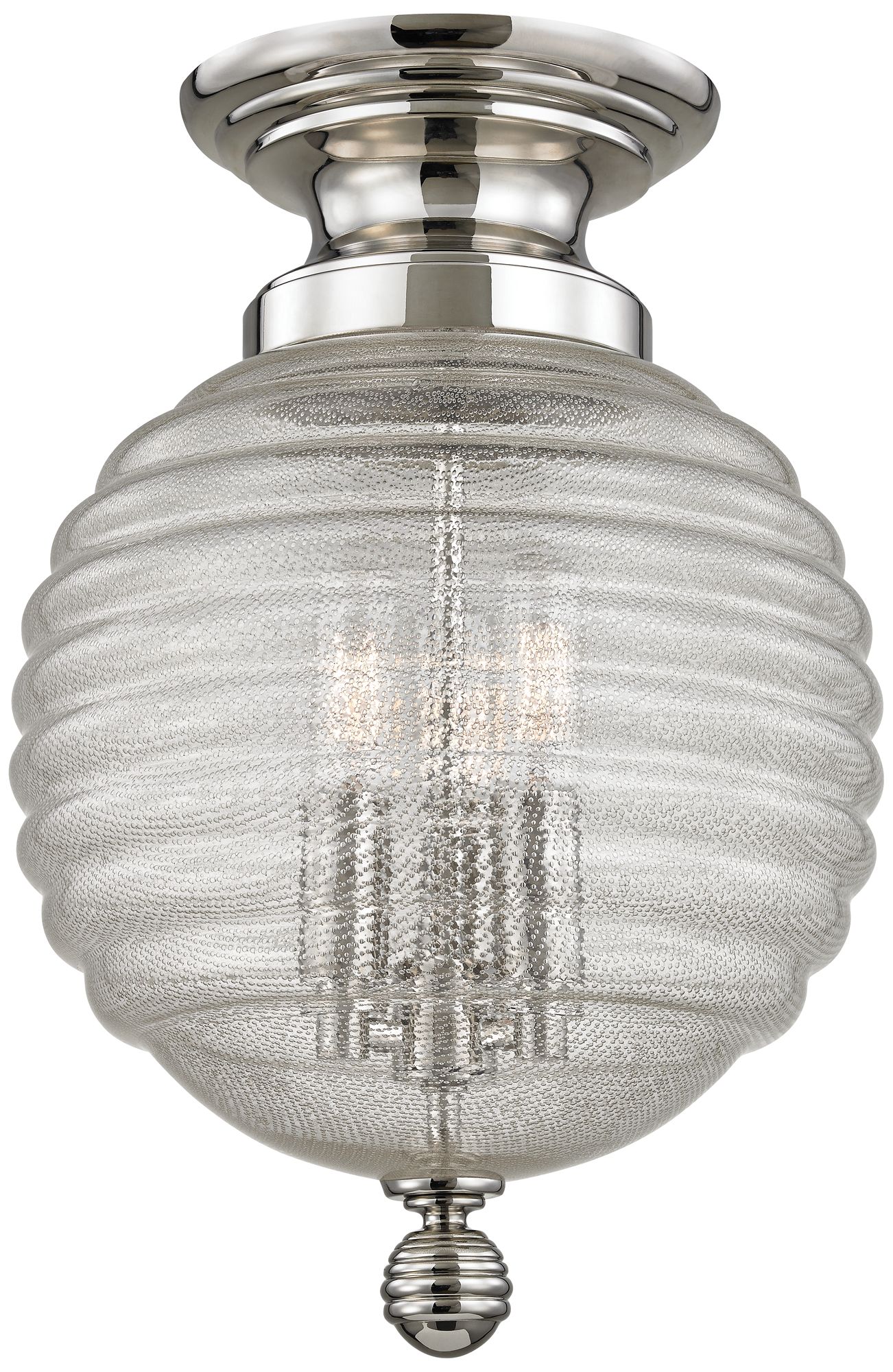 Hudson Valley Coolidge 10" Wide Polished Nickel Ceiling Light