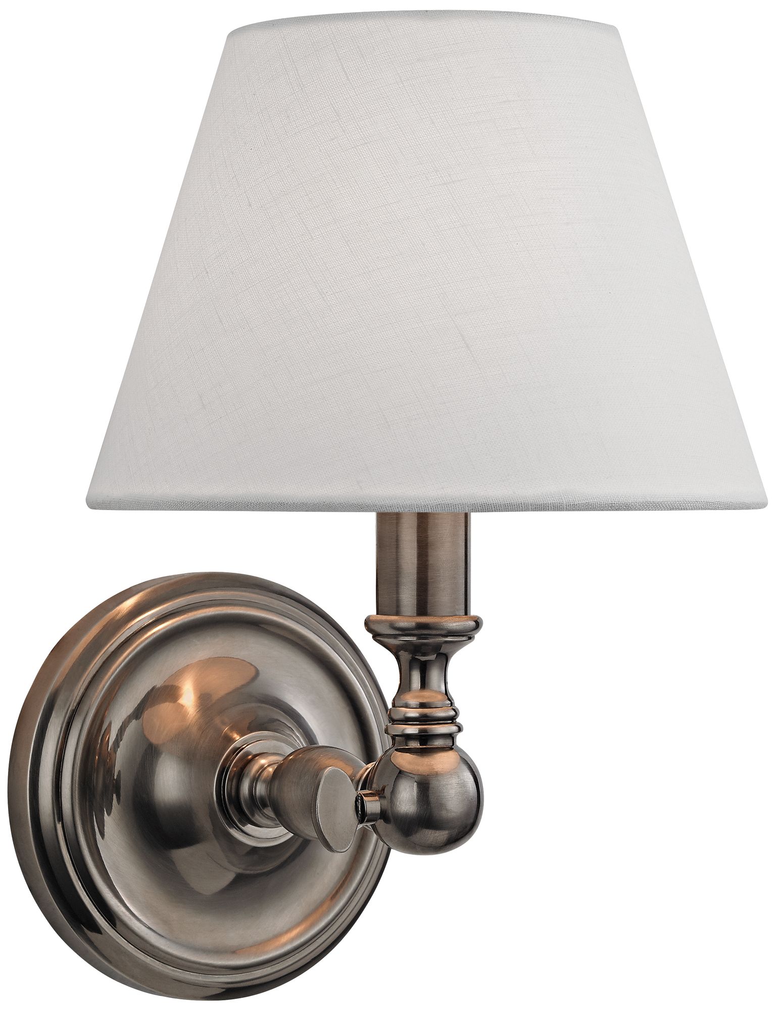 Hudson Valley Sidney 9 3/4" High Historic Nickel Wall Sconce