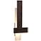 Cerno Sedo 36" High Dark Stained Walnut LED Wall Sconce