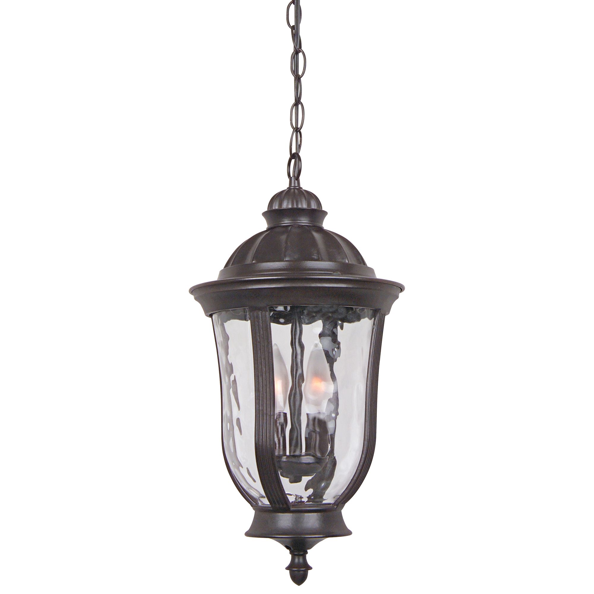 Frances 18 1/2"H Bronze Hanging Outdoor Light