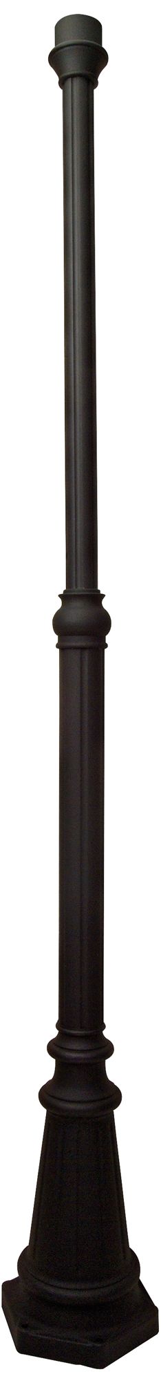 80"H Matte Black Pad-Mount Post 3" Adaptor