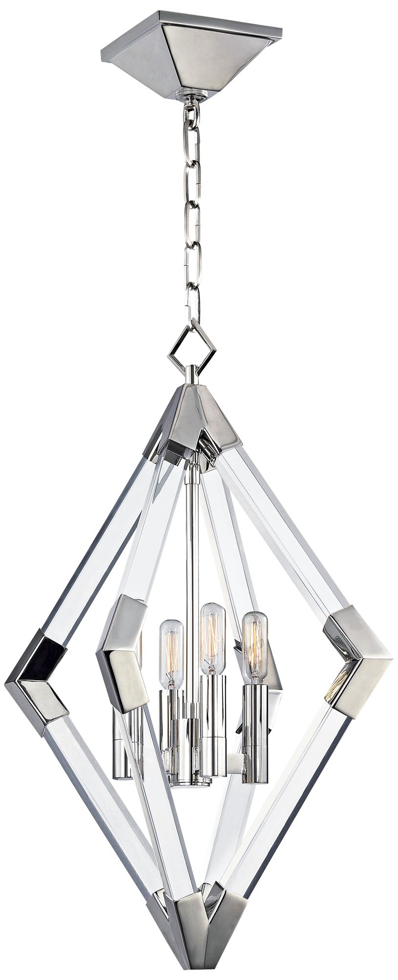 Hudson Valley Lyons 17 1/4"W Polished Nickel Pendant Light