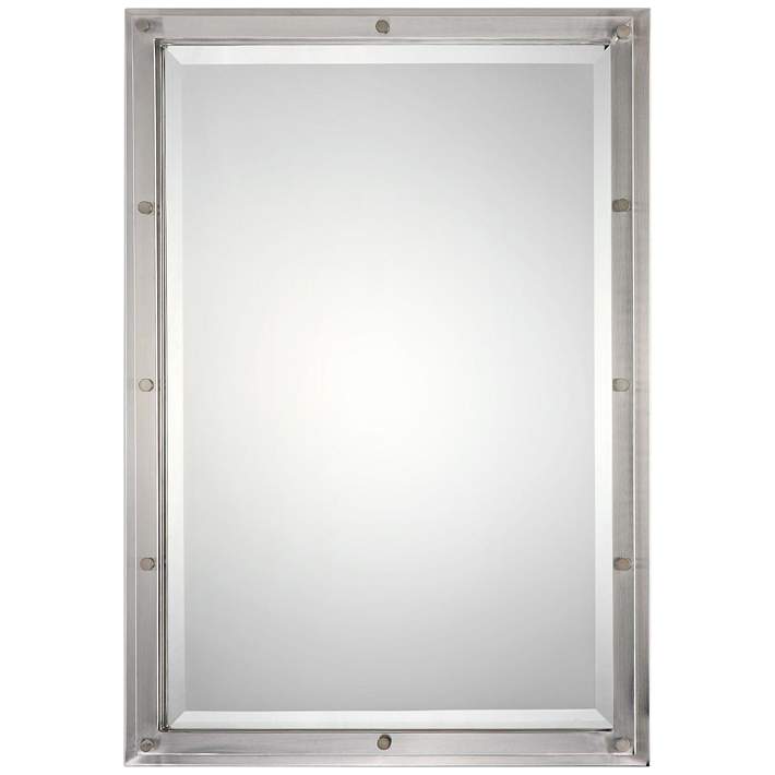 Uttermost Manning Brushed Nickel 22 1/2 x 32 Wall Mirror
