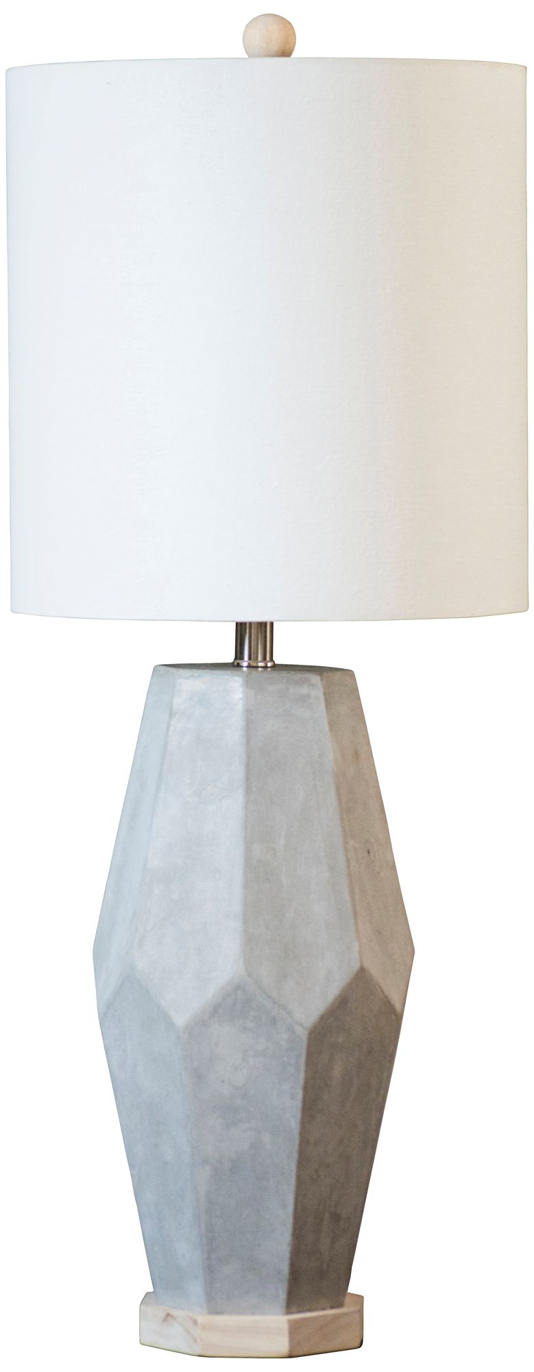 Couture Pacifica Natural Gray Cement Table Lamp